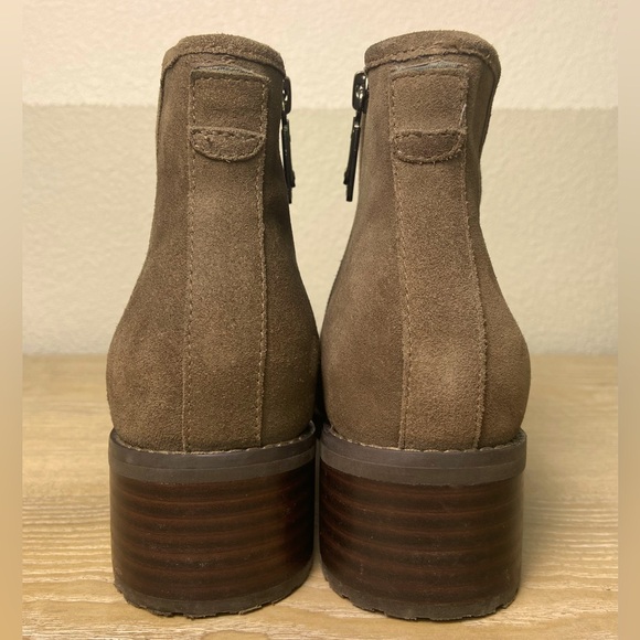 Blondo’ Sawyer Waterproof Ankle Boots Brown Leather Inside Zipper Almond Toe - Picture 7 of 8